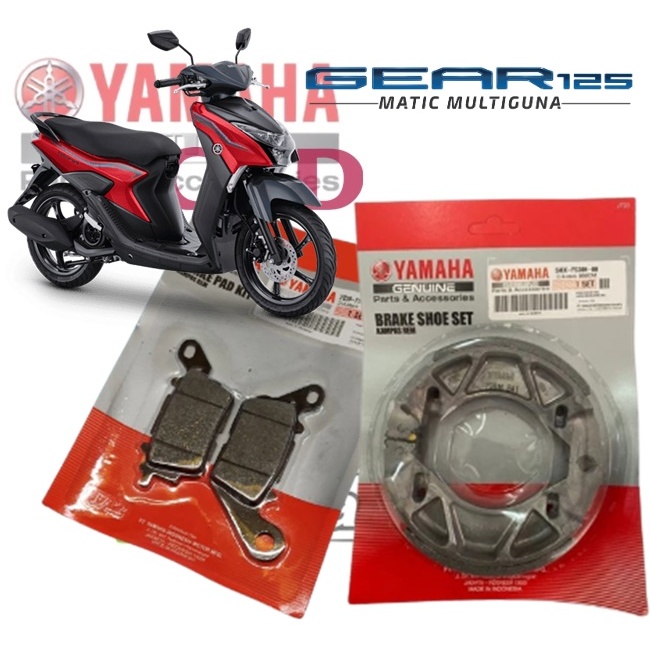 Dispad Kampas Rem Depan Fino 125 FI Mio Gear 125 + Kampas Tromol