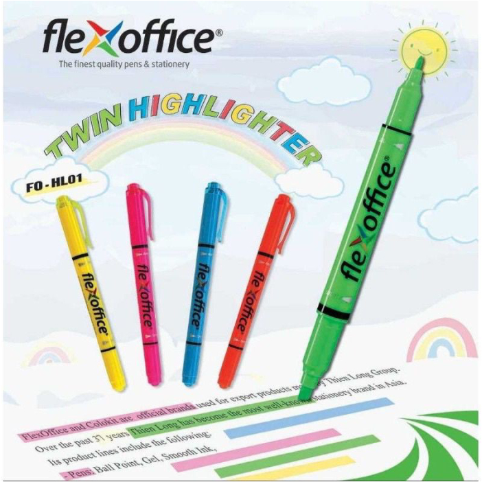 

[1 Set] Stabilo 2 Mata Flexoffice / Twin Highlighter