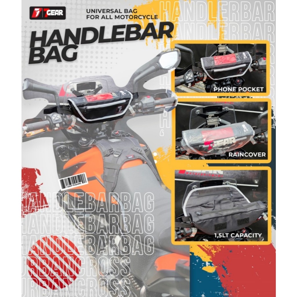 7Gear Safari Handlebar Bag Tas Motor Tas Stang Motor