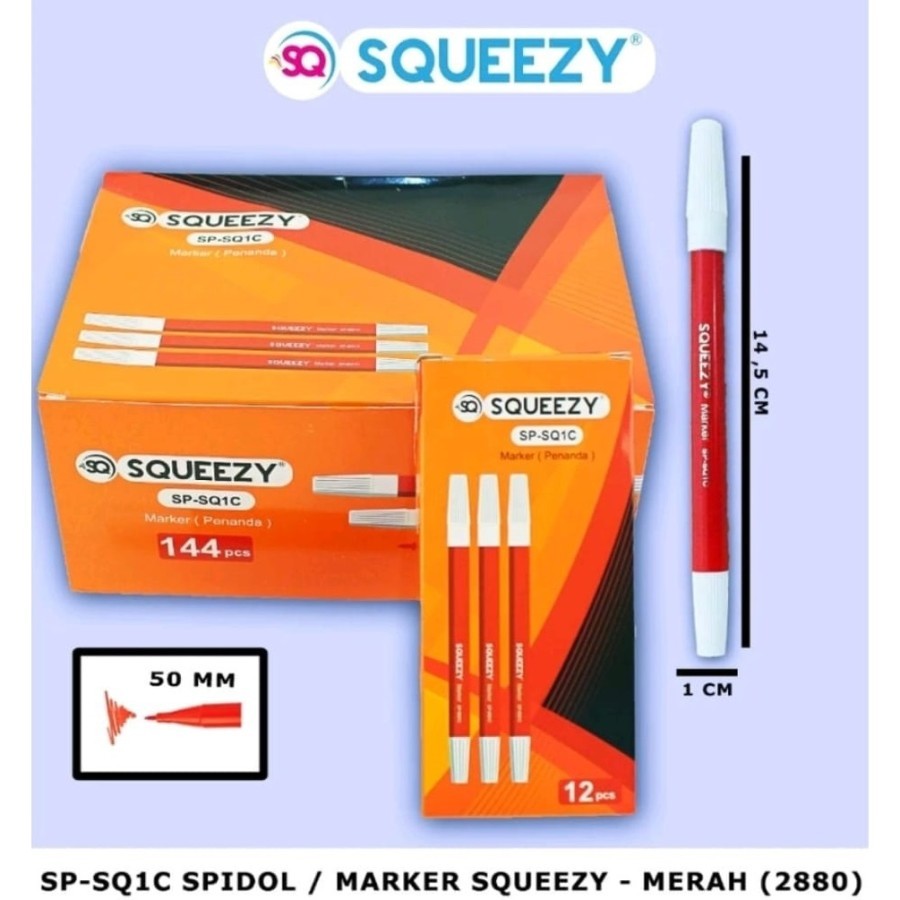 

MARKER SQUEEZY GP-SQ1A HITAM/BIRU/MERAH ISI 12