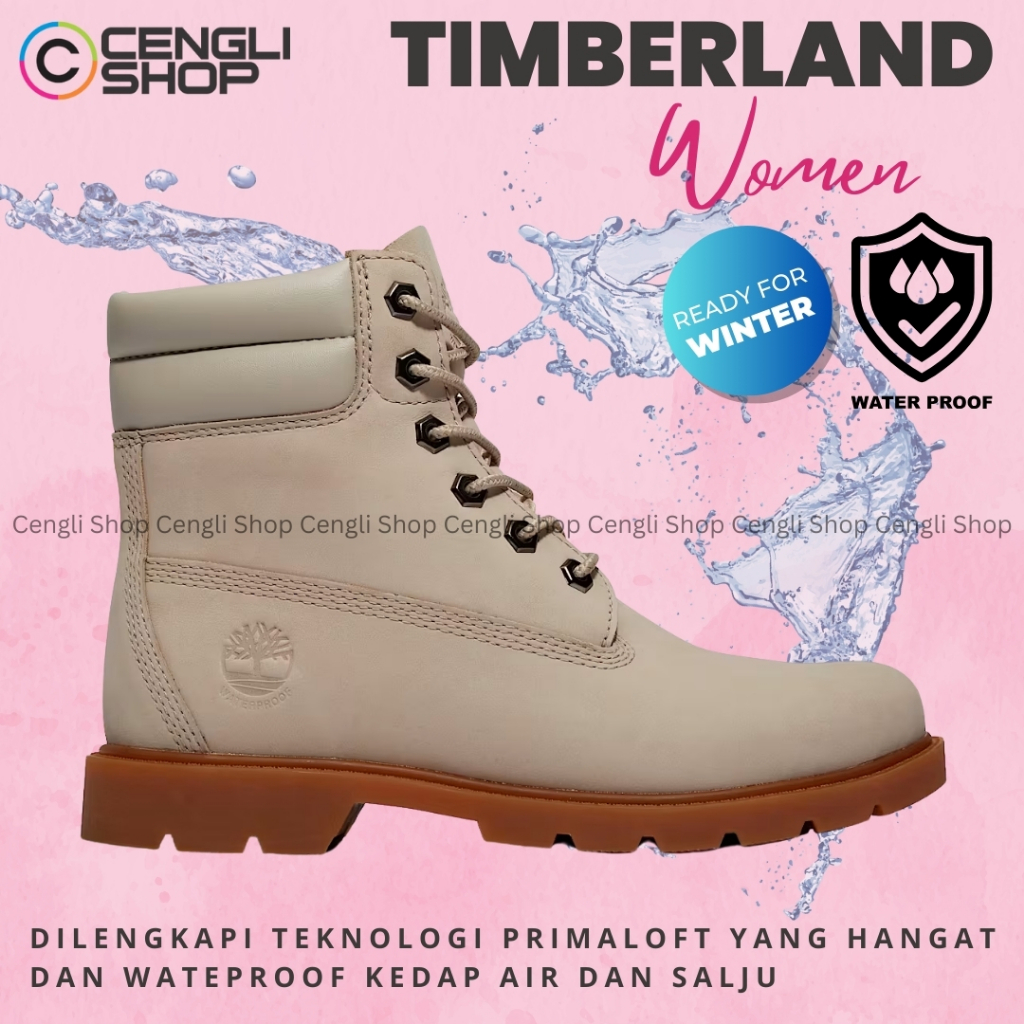 SEPATU TIMBERLAND BOOT WANITA ORIGINAL BOOTS KULIT ASLI ORI WATERPROOF WINTER TERBARU TW06