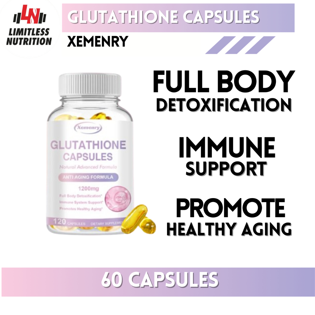 Xemenry USA Glutathione 1200 Mg 60 Capsules