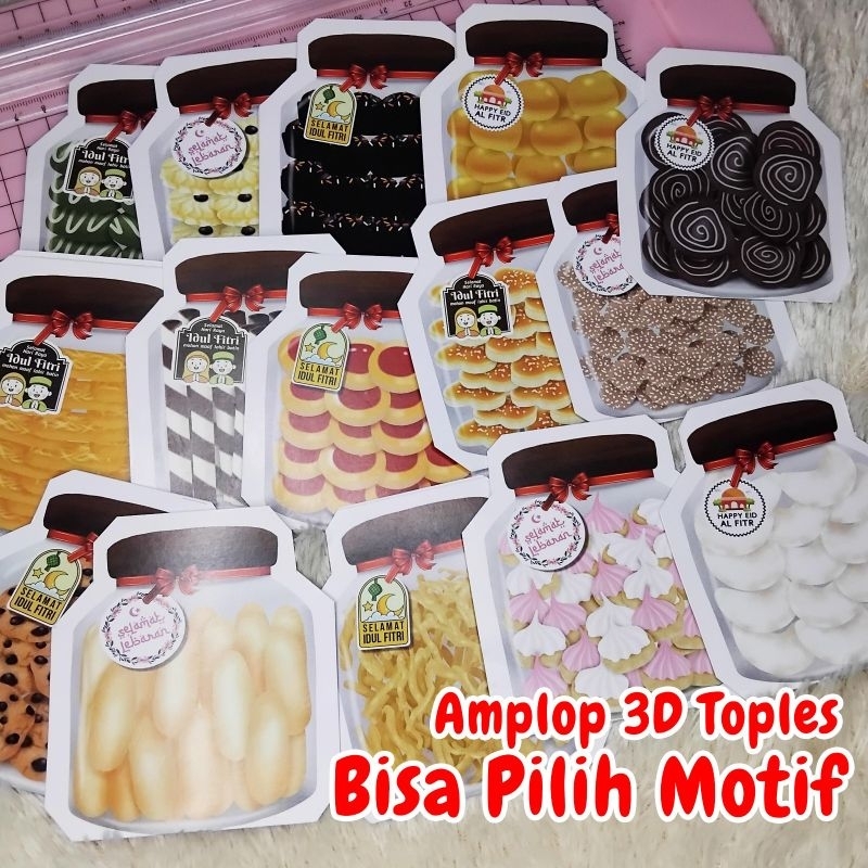 

AMPLOP KUE KERING 3D | Mix / Campur Kue Lebaran |