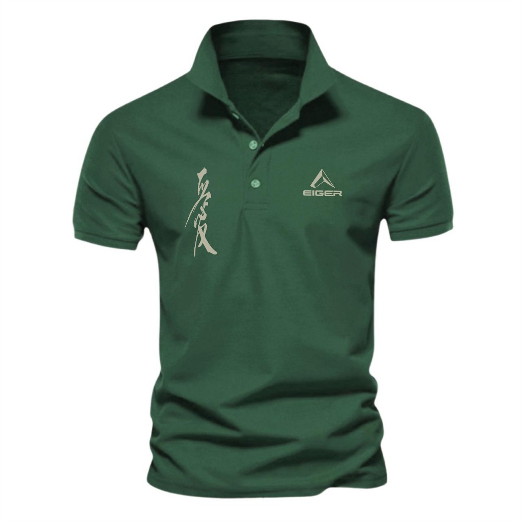 COD T-shirt Kaos Kerah Pria Baju Polo Keren 1011 LONG RILEX KIRKA SILVER Lengan Pendek Motif Cressid