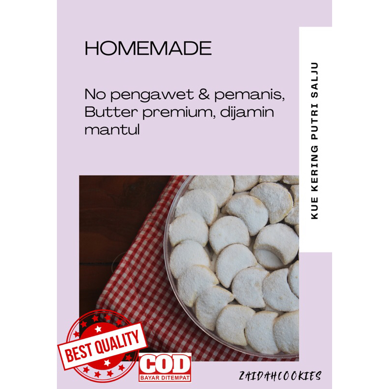

Kue kering/kue Lebaran kue putri salju lembut premium