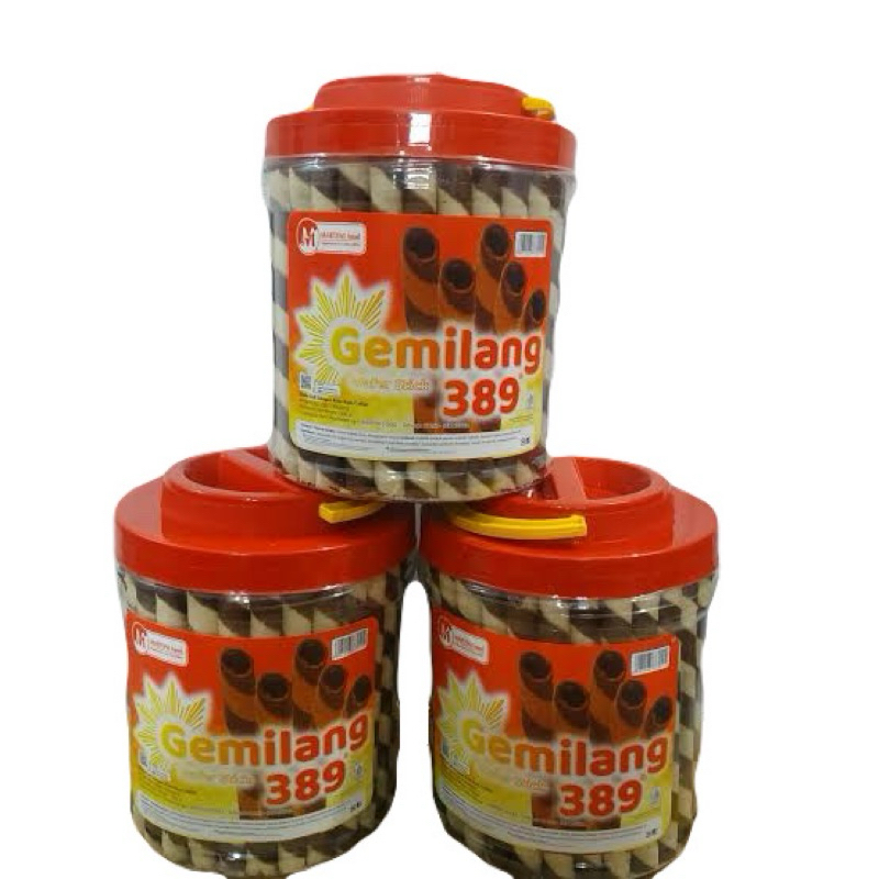 

GEMILANG Wafer Stick Coklat Kemasan Toples 330g