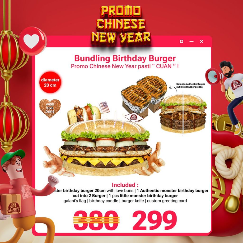 

Birthday Burger Promo Chinese New Year