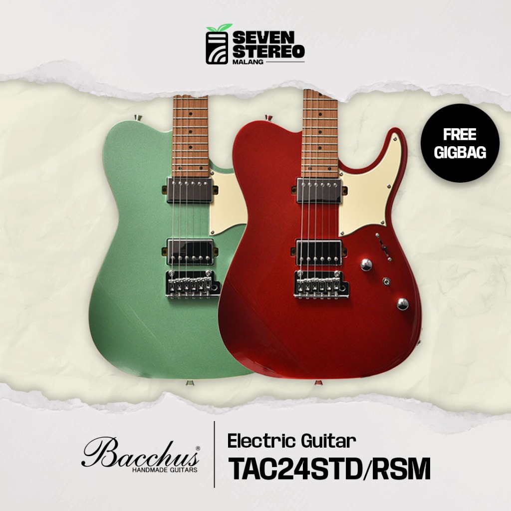 Bacchus TAC24 STD-RSM/M Roasted Maple Electric Guitars Gitar Elektrik Listrik