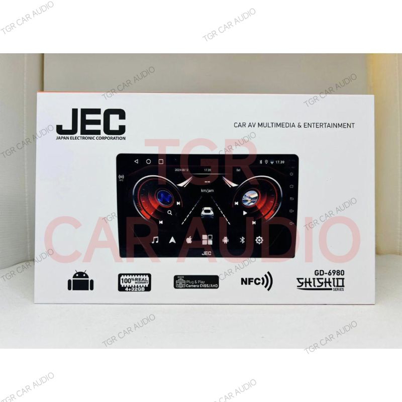 head unit android 9 inch JEC Shishio GD-6980 NFC 4/32 GB