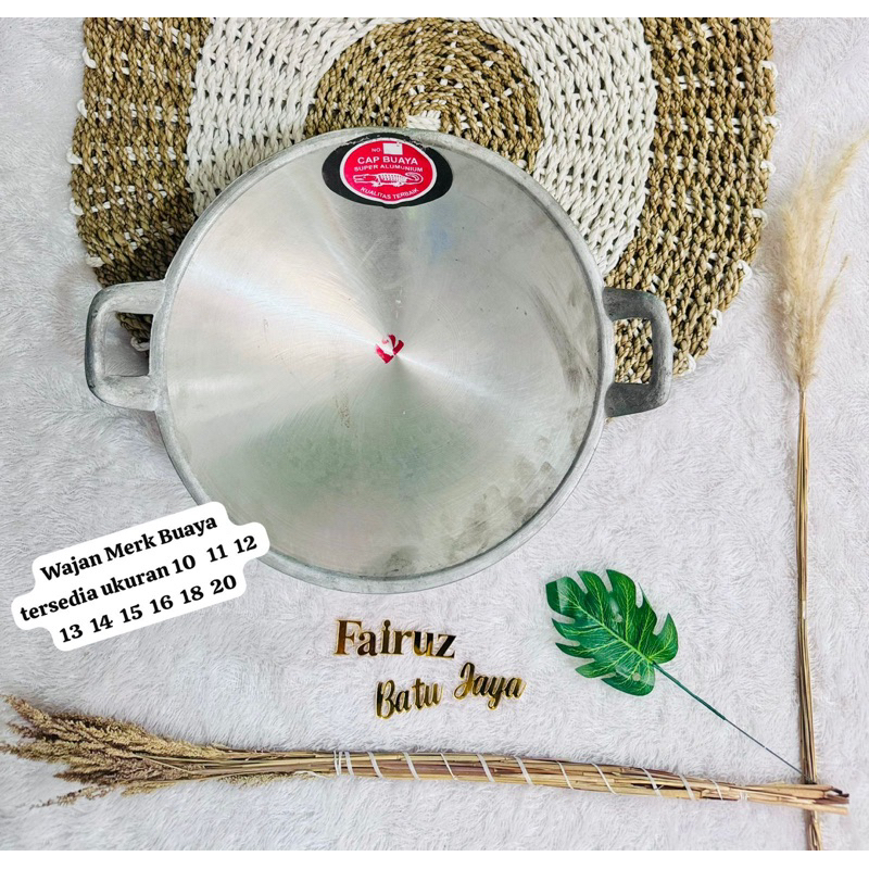 wajan buaya no 10 11 12 13 14 15 16 18 30/kuali