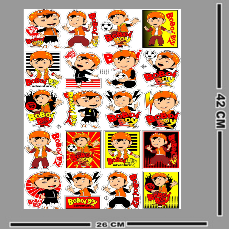 

Stiker Lembaran Bobo Boy Adventure Gambar BOBOIBOY,SPIDERMAN,NARUTO,ULTRAMAN Isi 20 Gambar/PCS Termurah Promo Cod