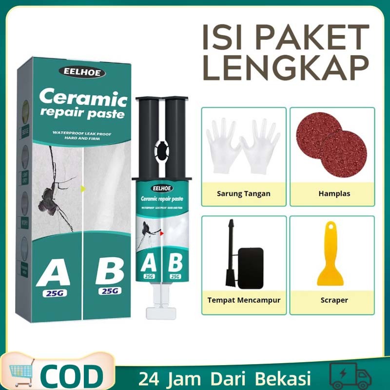 Keramik Retak Perbaikan Keramik AB Lem Keramik Pecah Lem Untuk Keramik Pecah