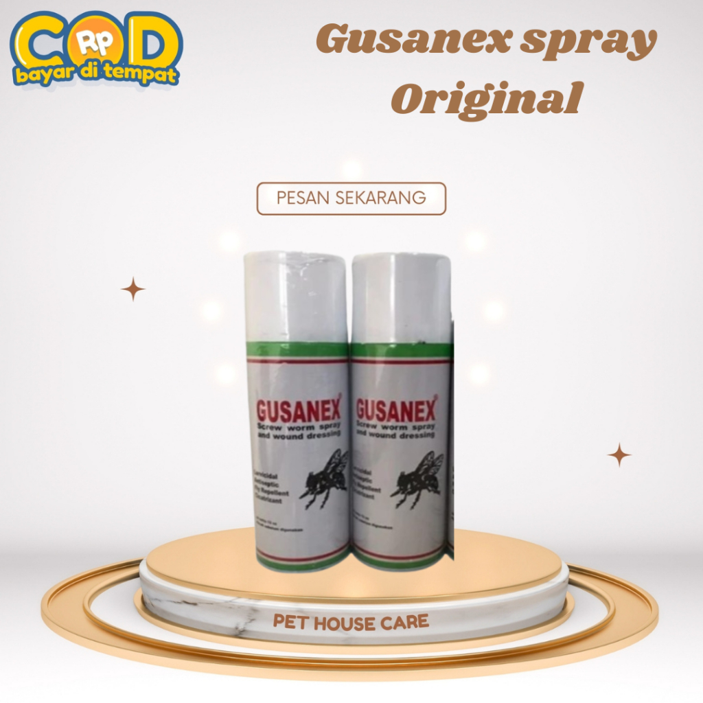 GUSANEX Spray Obat Luka Hewan Anti Lalat Antiseptik Original