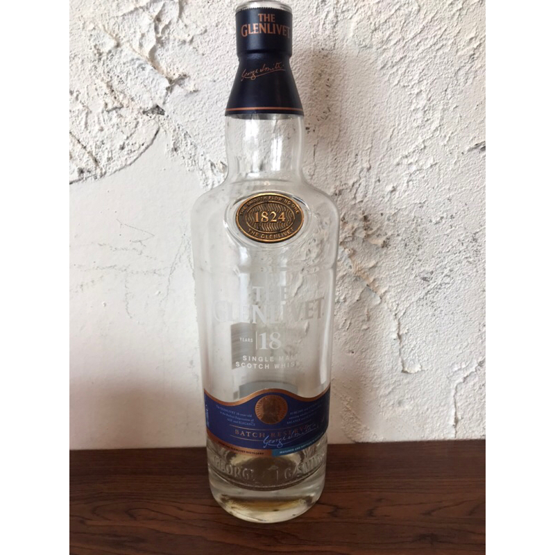 botol bekas minuman keras glenlivit 18 tanpa duss botol antik botol unik pajangan botol hiasan