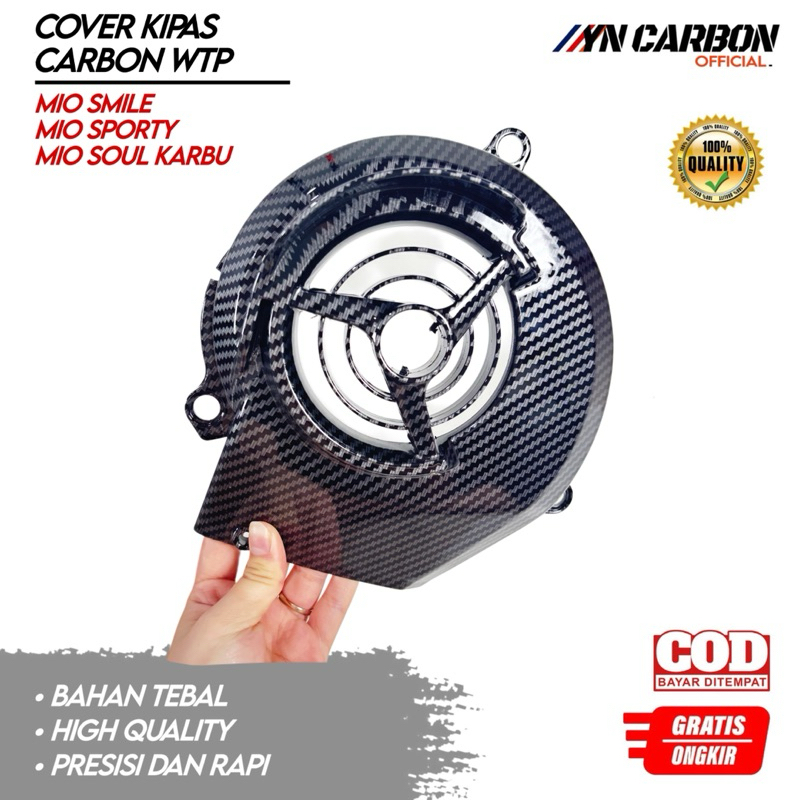 Cover Kipas Mio Sporty Carbon Tutup Kipas Mio Sporty Carbon