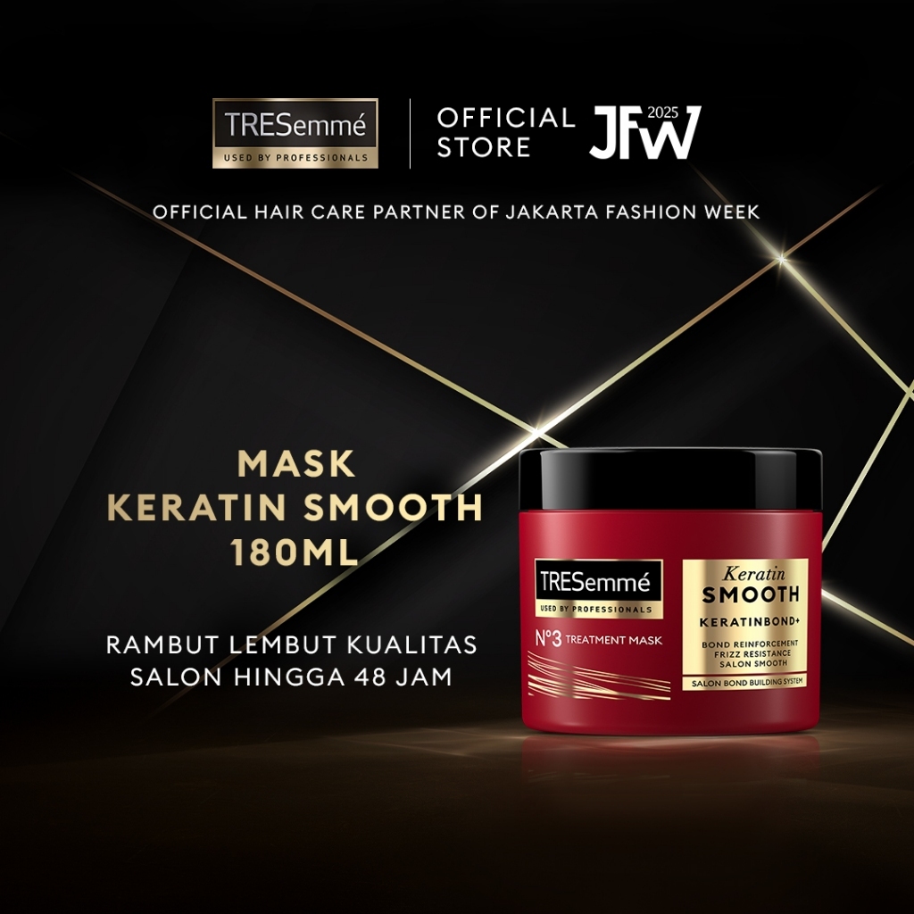 NEW TRESemme Treatment Mask Keratin Smooth 180ml Argan Oil & Keratin 5in1 [terbaik][terlaris]