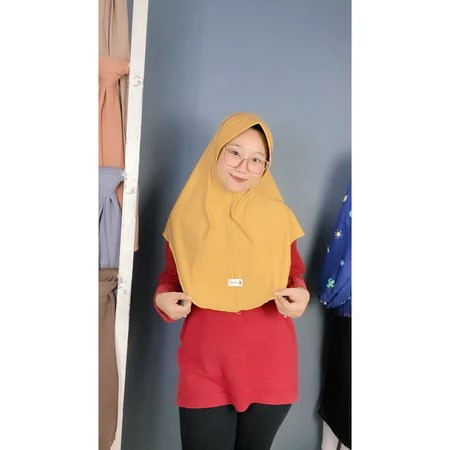 FEMEL || JILBAB HAMIDAH JERSEY PREMIUM || JILBAB LABEL MENUTUP DADA