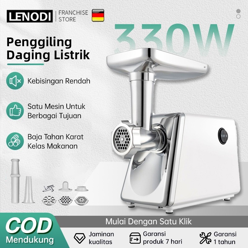 Mesin Giling Penggiling Daging Meat Grinder 300W 220V Dengan Daya Besar Serbaguna Mesin Gilingan Dag