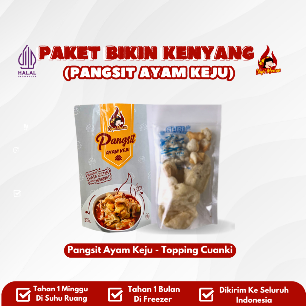 

NYAI MERCON - PAKET TOPPING + PANGSIT AYAM KEJU