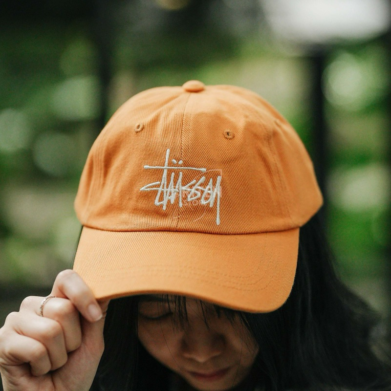 Stussy Big Logo Low Pro Cap Gold Original / Topi Stussy Authentic