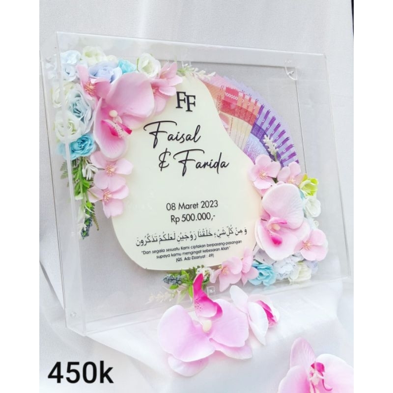 FRAME MAHAR PERNIKAHAN AKRILIK 25x30 cm