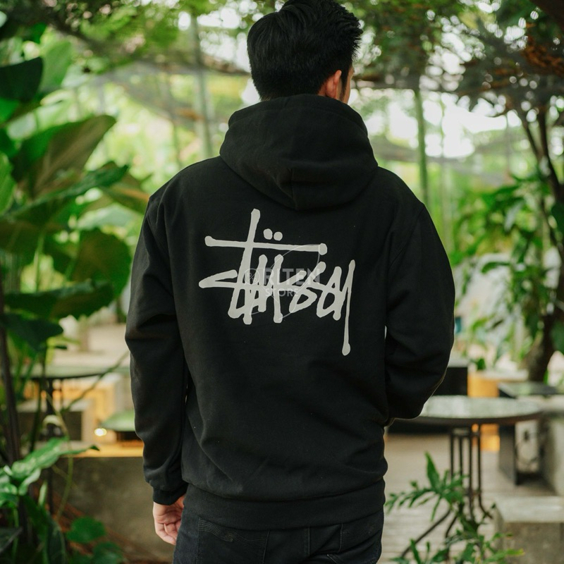 Stussy Basic Zip Hoodie Black Original