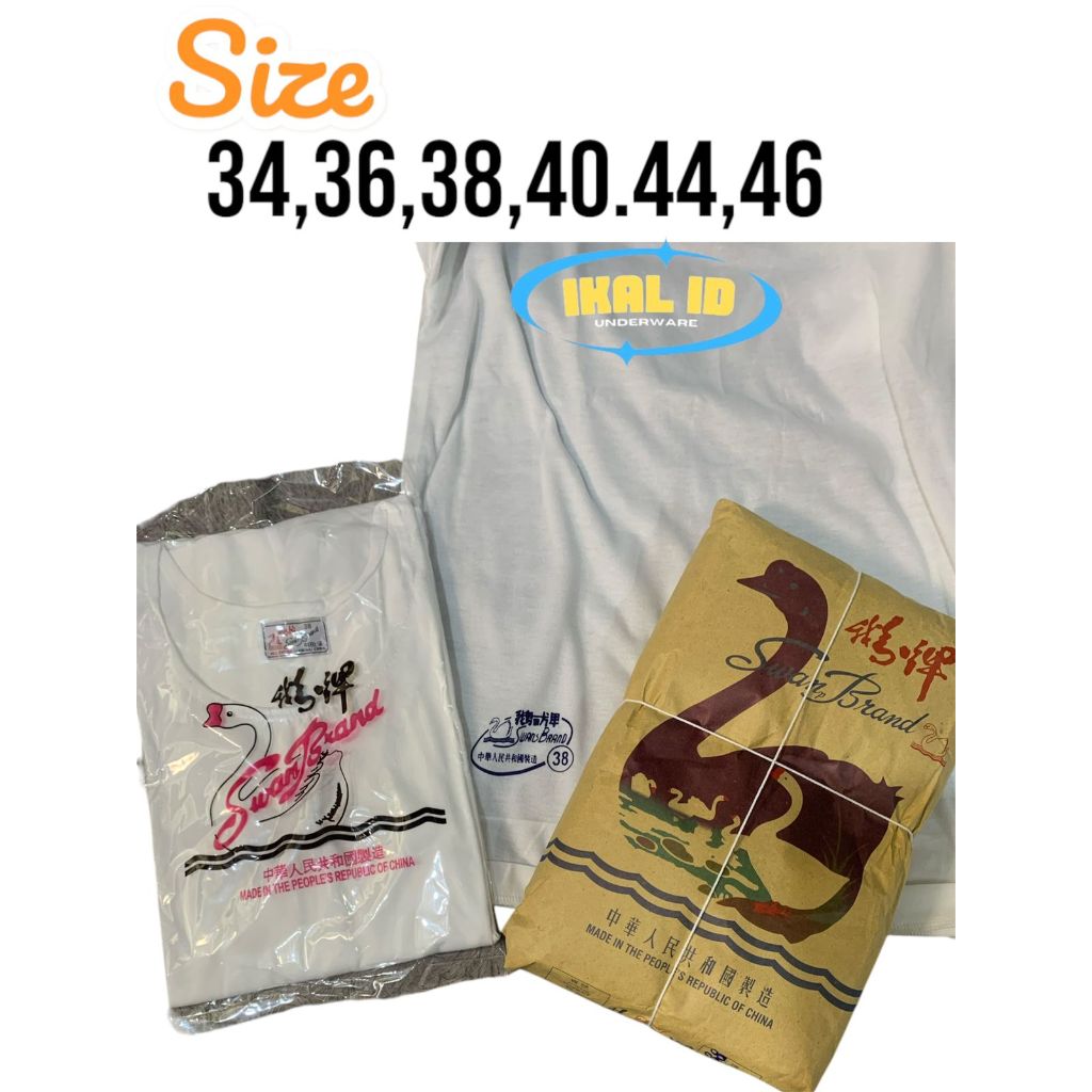 Kaos Singlet Swan Ukuran 32-46 Kaos Dalam Murah