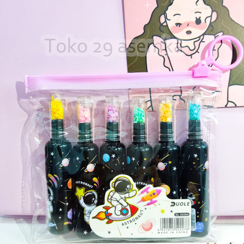 

HIGHLIGHTER ASTRONOT 1 BOX ISI 6 PCS ALAT TULIS UNIK SPIDOL ANGKASA LUAR WARNA STABILO LUCU