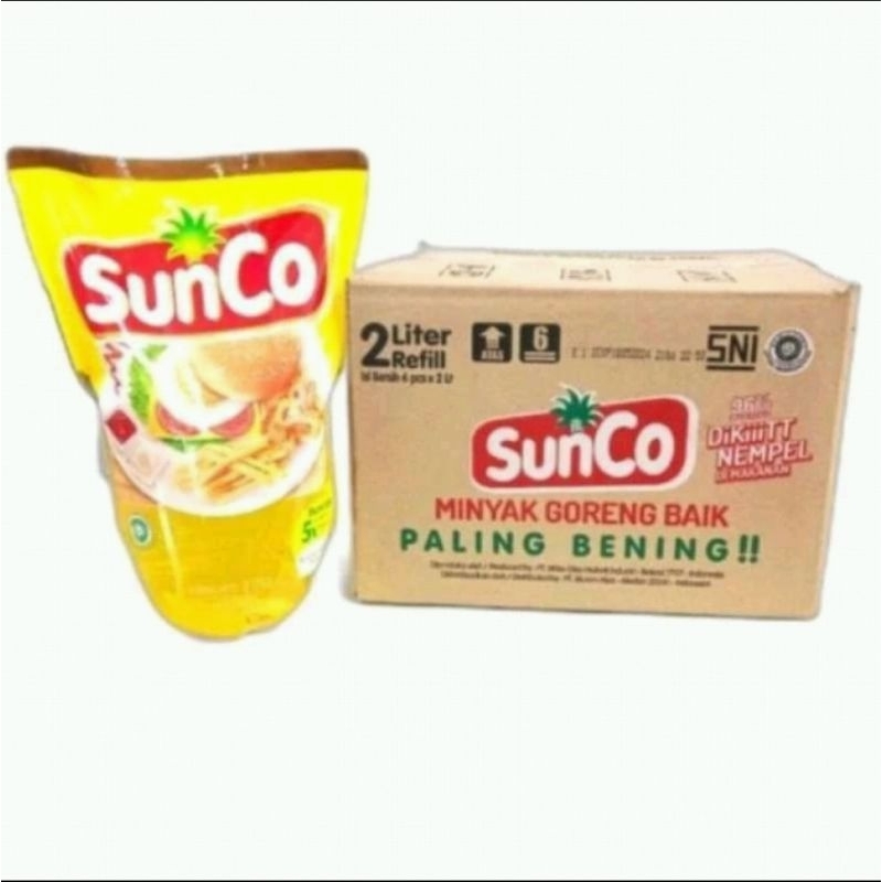 

Minyak Sunco 2 Liter, 1 Karton Isi 6 pcs