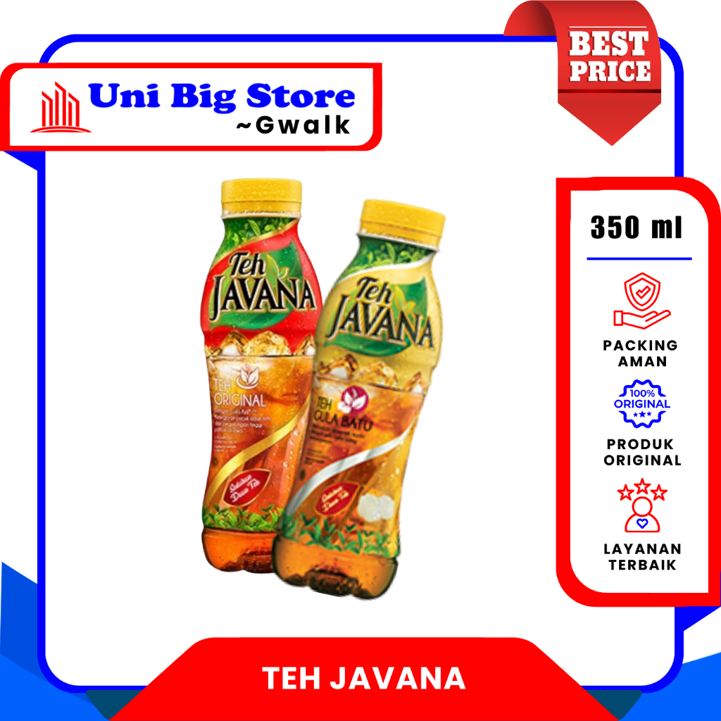 

TEH JAVANA ORIGINAL - GULA BATU BOTOL - 350 ml