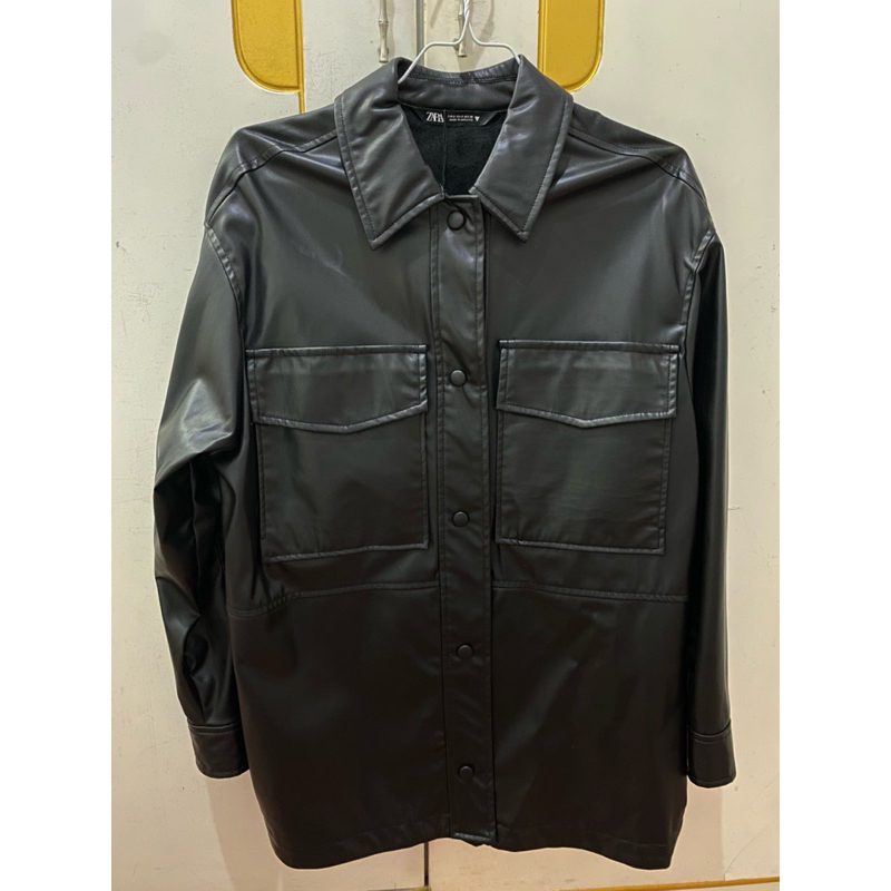 jaket kulit zara
