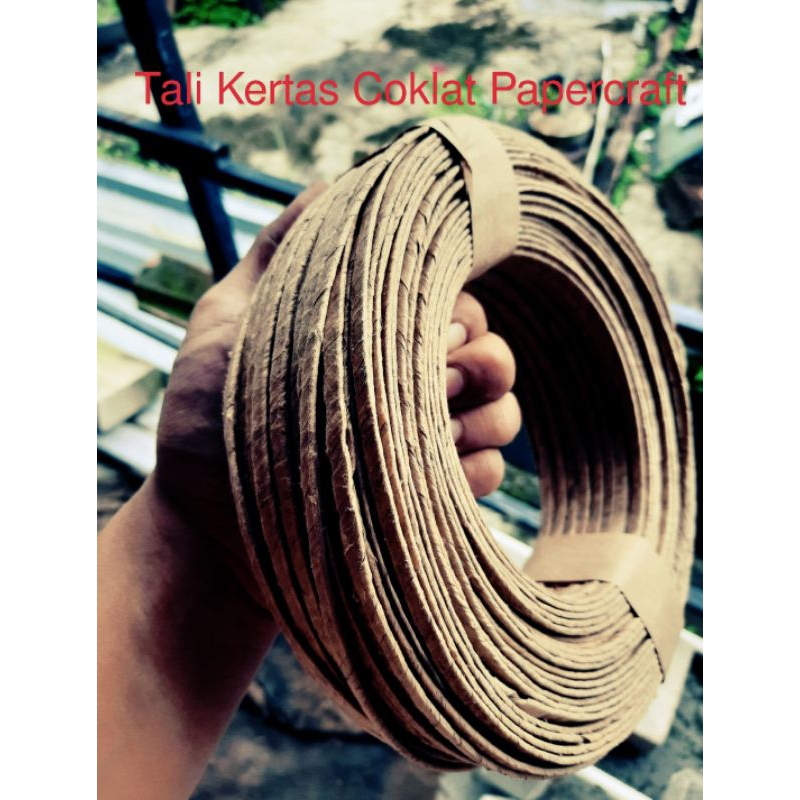 

Tali Kertas Coklat Papercraft Tali Paperbag Tali Craft Pipih Lebar 4cm Panjang 100m