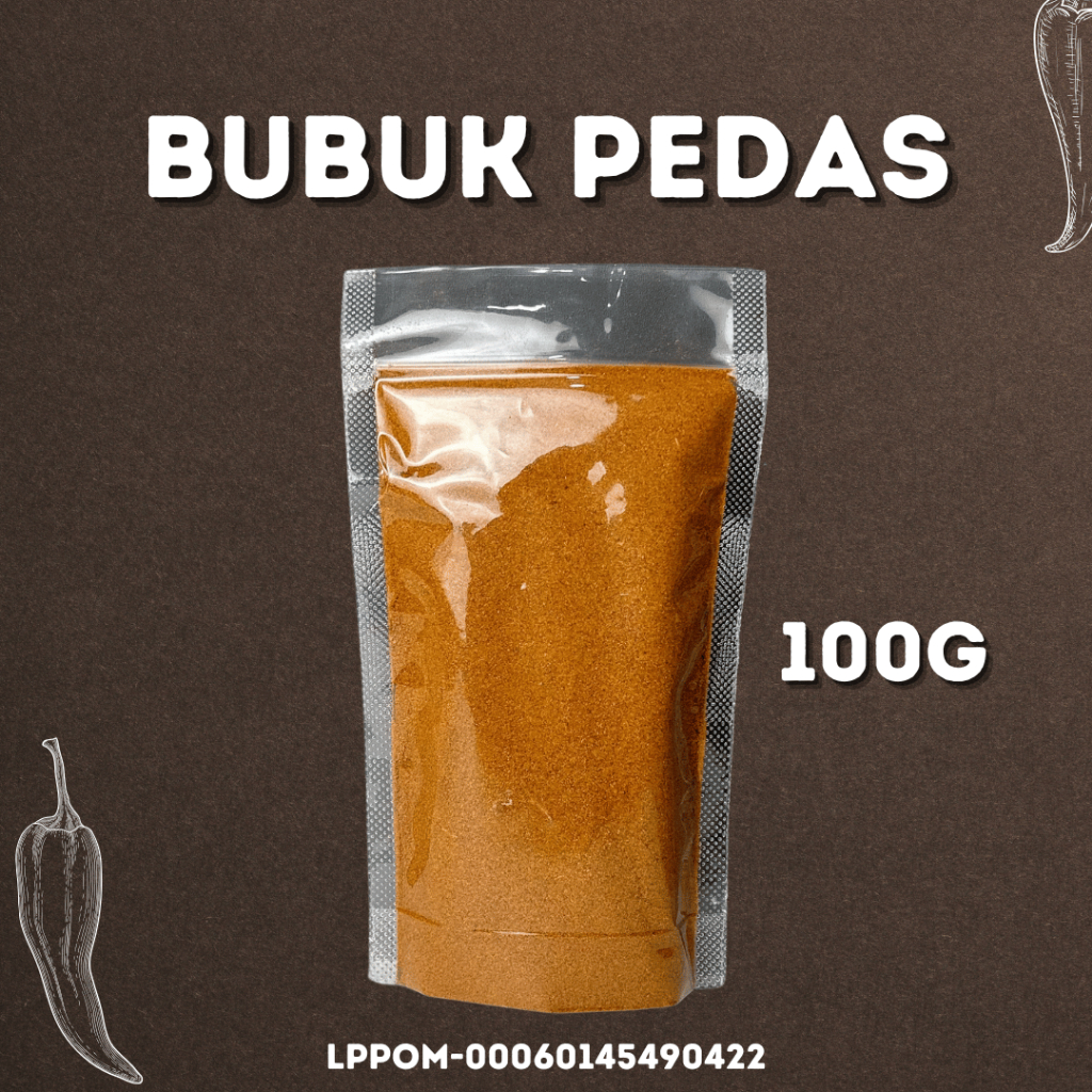 

100 GR Bubuk Pedas Kualitas Premium