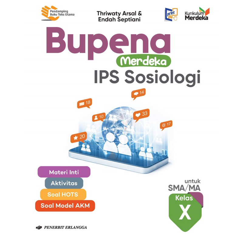 BUPENA IPS SOSIOLOGI SMA KELAS 10 KURIKULUM MERDEKA ERLANGGA // BUPENA IPS // BUPENA SOSIOLOGI