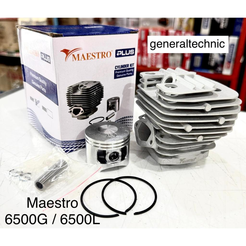 Cylinder Assy Chainsaw Maestro 6500 6500G/6500L / Blok Mesin Silinder Piston Kit Mesin Gergaji Kayu 
