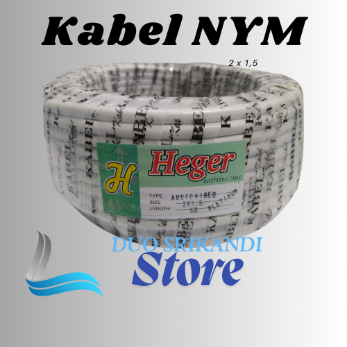 Kabel NYM 2X1.5 Kabel Kawat NYM Audio 2x1.5 Harga 1 Roll