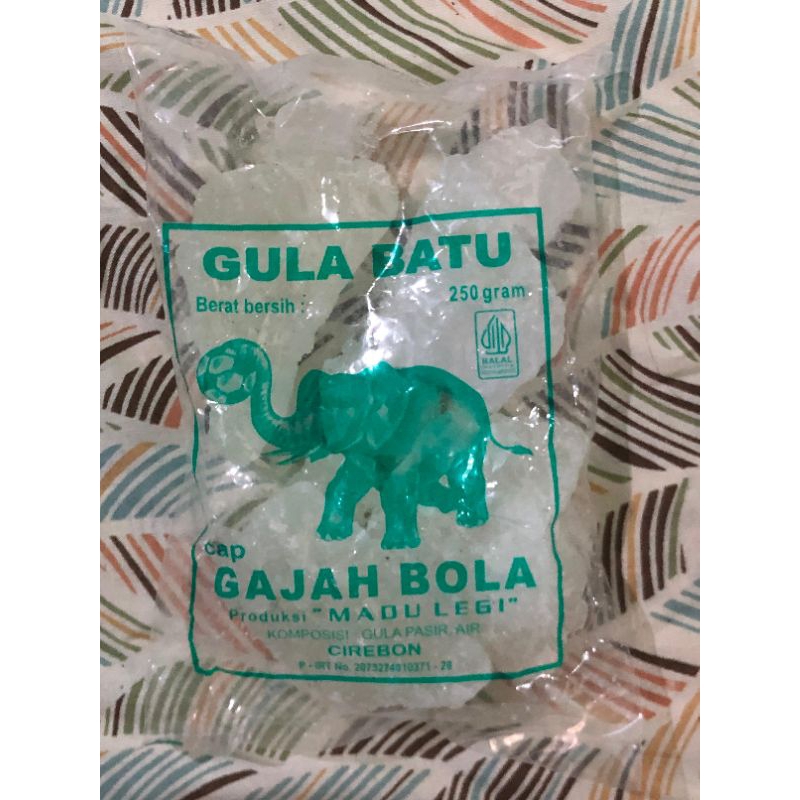 

gula batu cap gajah 250g