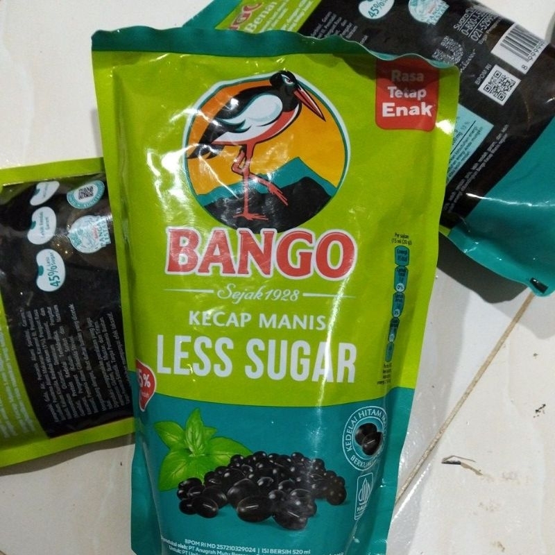 

Bango Kecap Manis Less Sugar 520ml exp Juni 2025