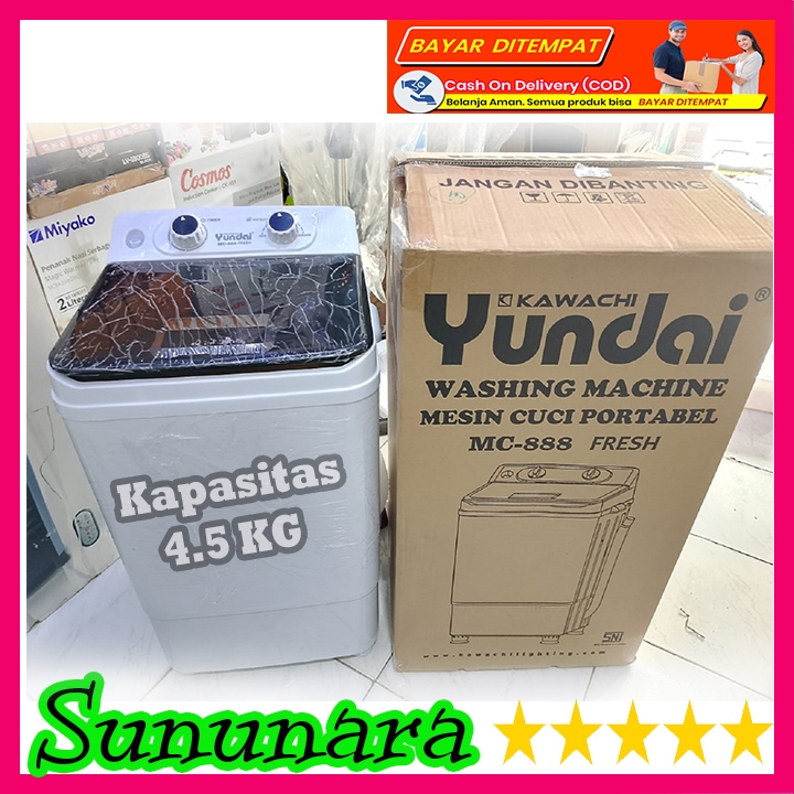 PROMO SUNUNARA YUNDAI MC-888 MESIN CUCI PORTABLE