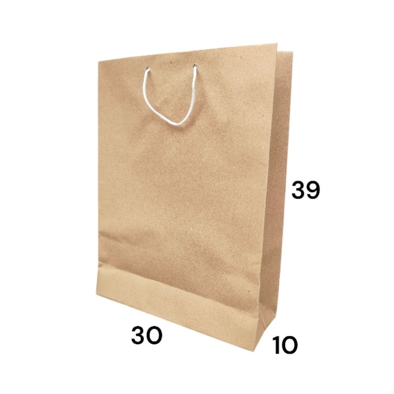 

paperbag coklat XL ukuran 30x39x10 isi 12 pcs