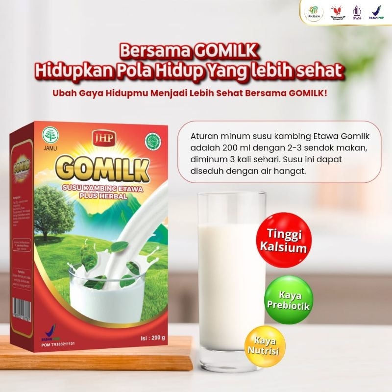 

susu kambing etawa GOMILK plus herbal