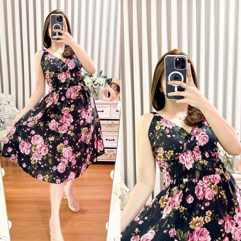 Dijual kakak DRESS MOZA SINGLET PENDEK