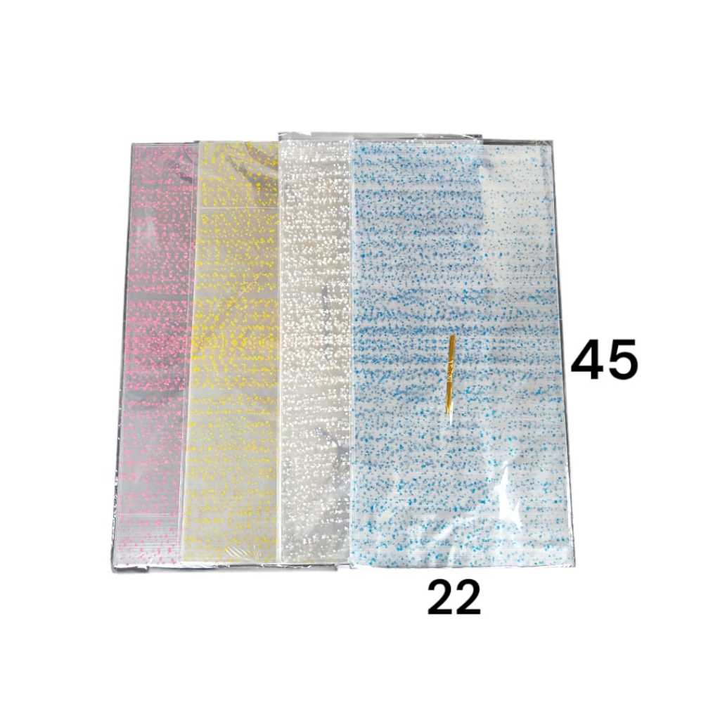 

opp flower plastik snack plastik parcel ukuran 22x45