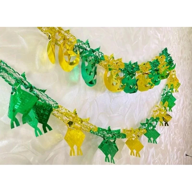 

Garland dekorasi idul fitri / lebaran / ramdhan/dekorasi hiasan tarik gantung 3D