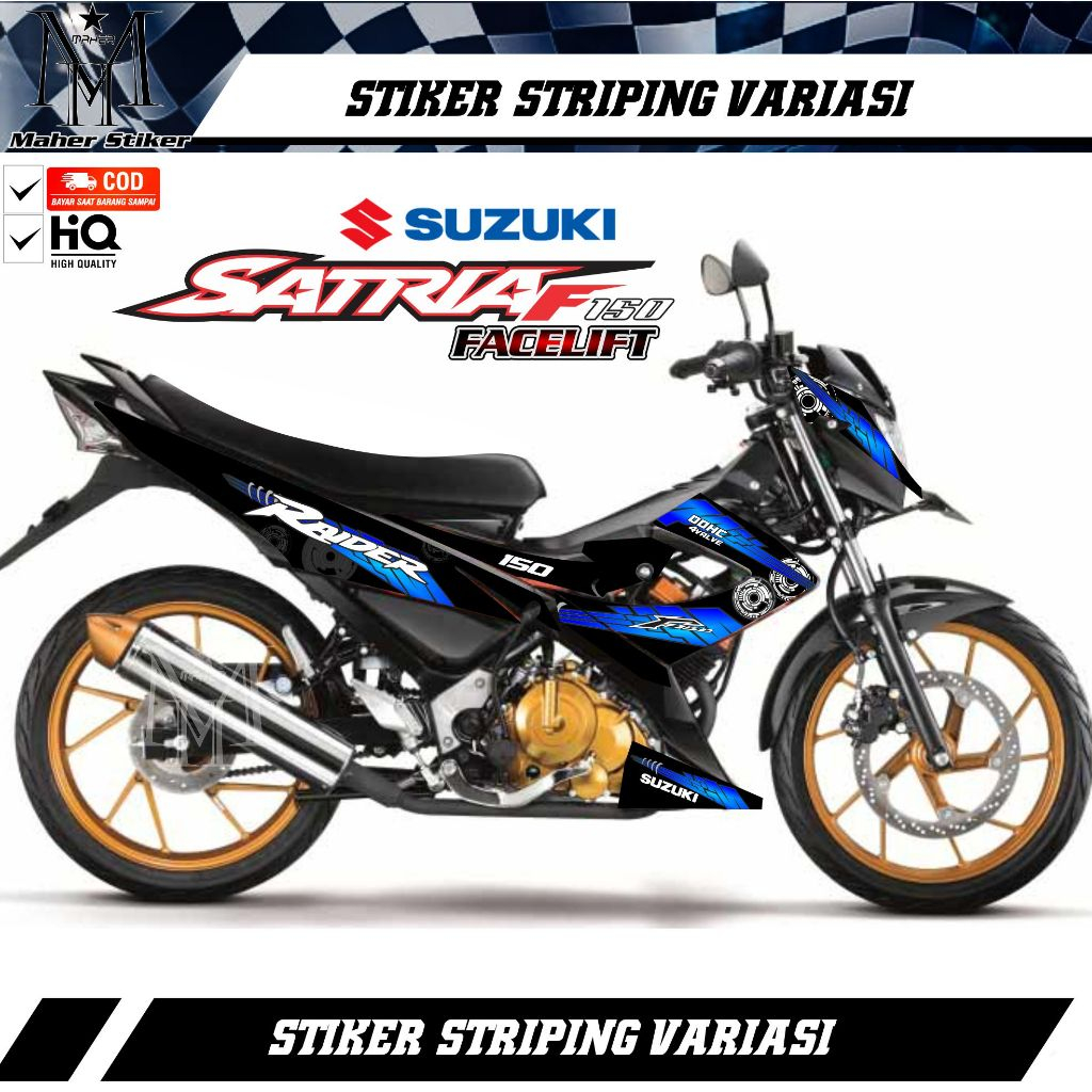 Stiker Striping Satria Fu Facelift Variasi Raider