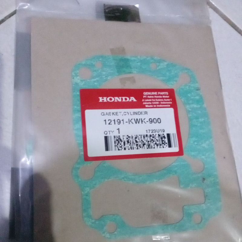 Gasket Cylinder CB150 CRF 150 Original Honda 12191-KWK-900