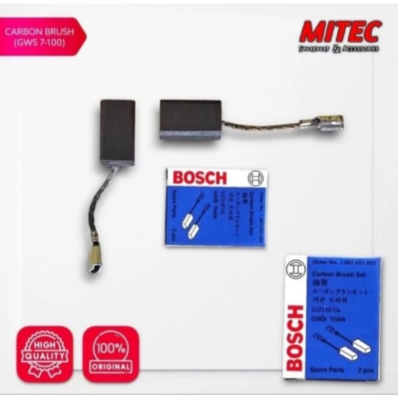 Carbon Brush Mesin Gerinda 4" Bosch GWS 7-100 Bosch
