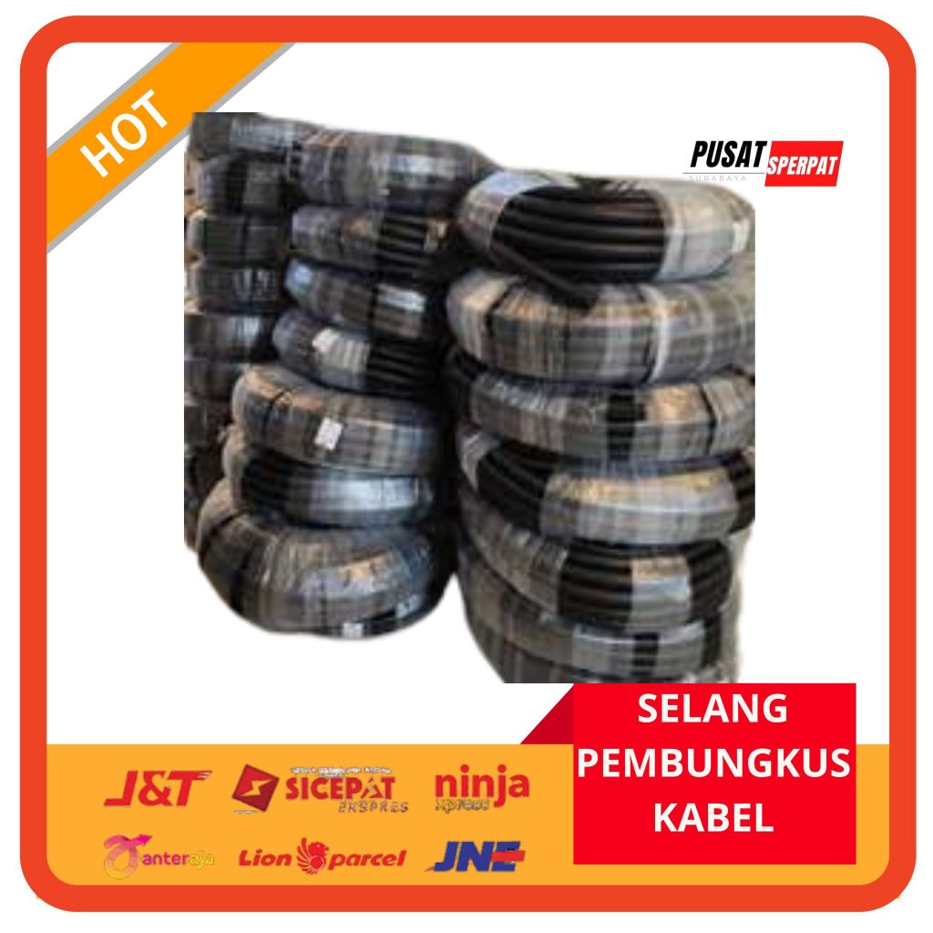 Selang pembungkus kabel spiral/selongsong pvc anti panas
