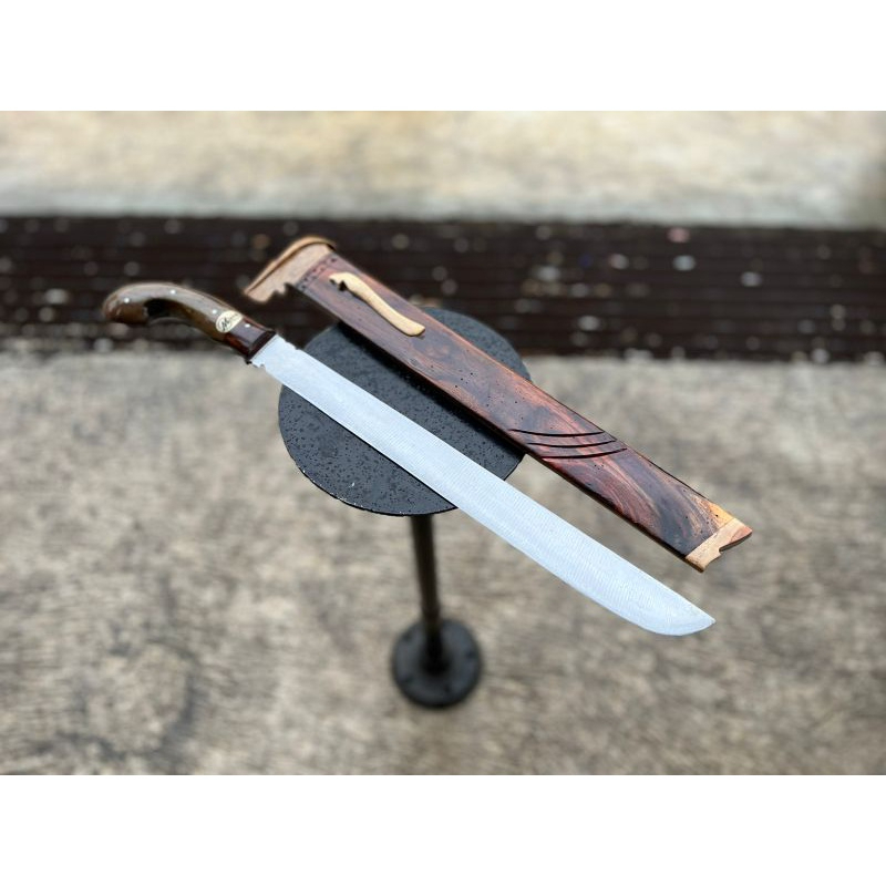 Perkakas Kebun Golok Serbaguna Bedog Panjang Baja Per Jepit Sonokeling 40cm