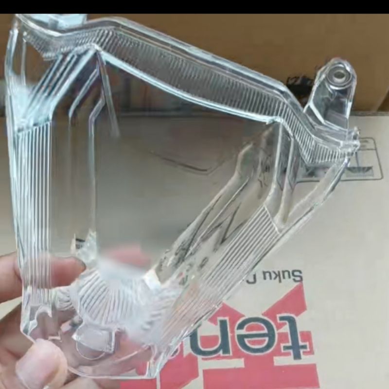 Aks. mika kaca lampu stop belakang bening putih beat new street led